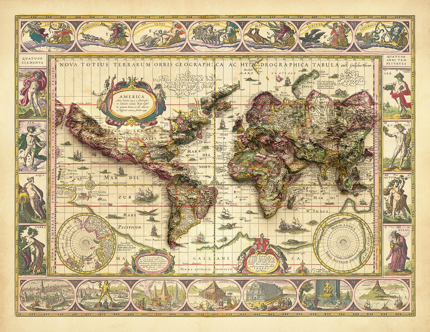 Image showing the difference between an Original map and a map that has undergone the Unique 3D transformation