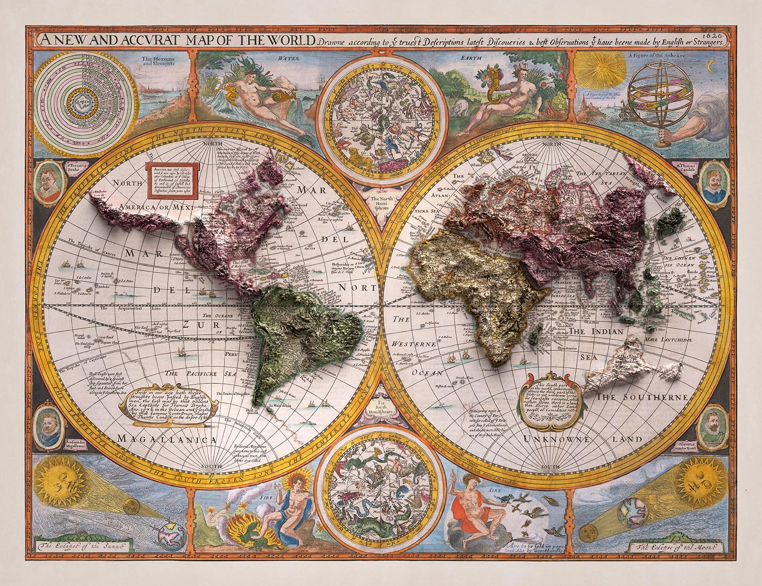 Image showing the difference between an Original map and a map that has undergone the Unique 3D transformation