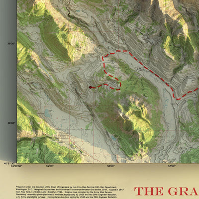 Personalized 3D US Topographical Map - Make Your Own Shaded USGS Relief Map