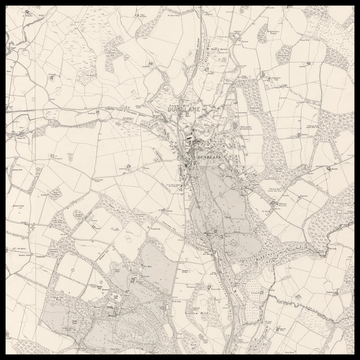 Una vecchia mappa Ordnance Survey di Dunblane