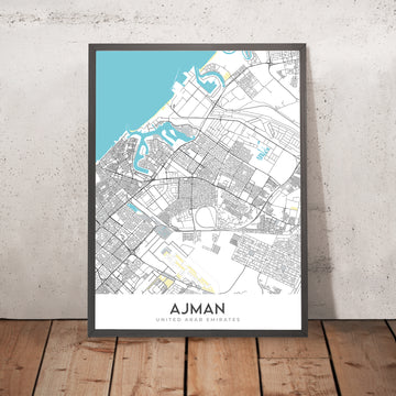Carte moderne de la ville d&