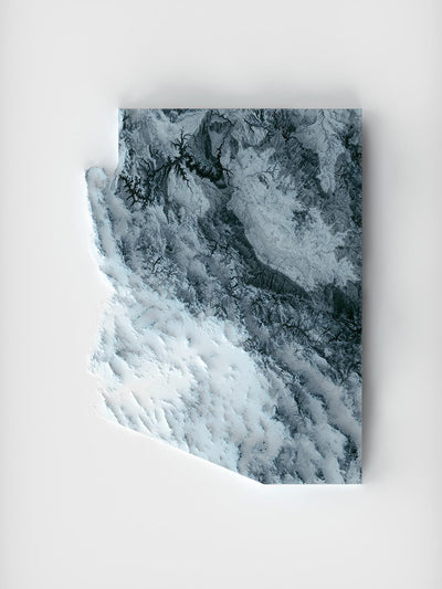 Arizona Topographic 3D Relief Map