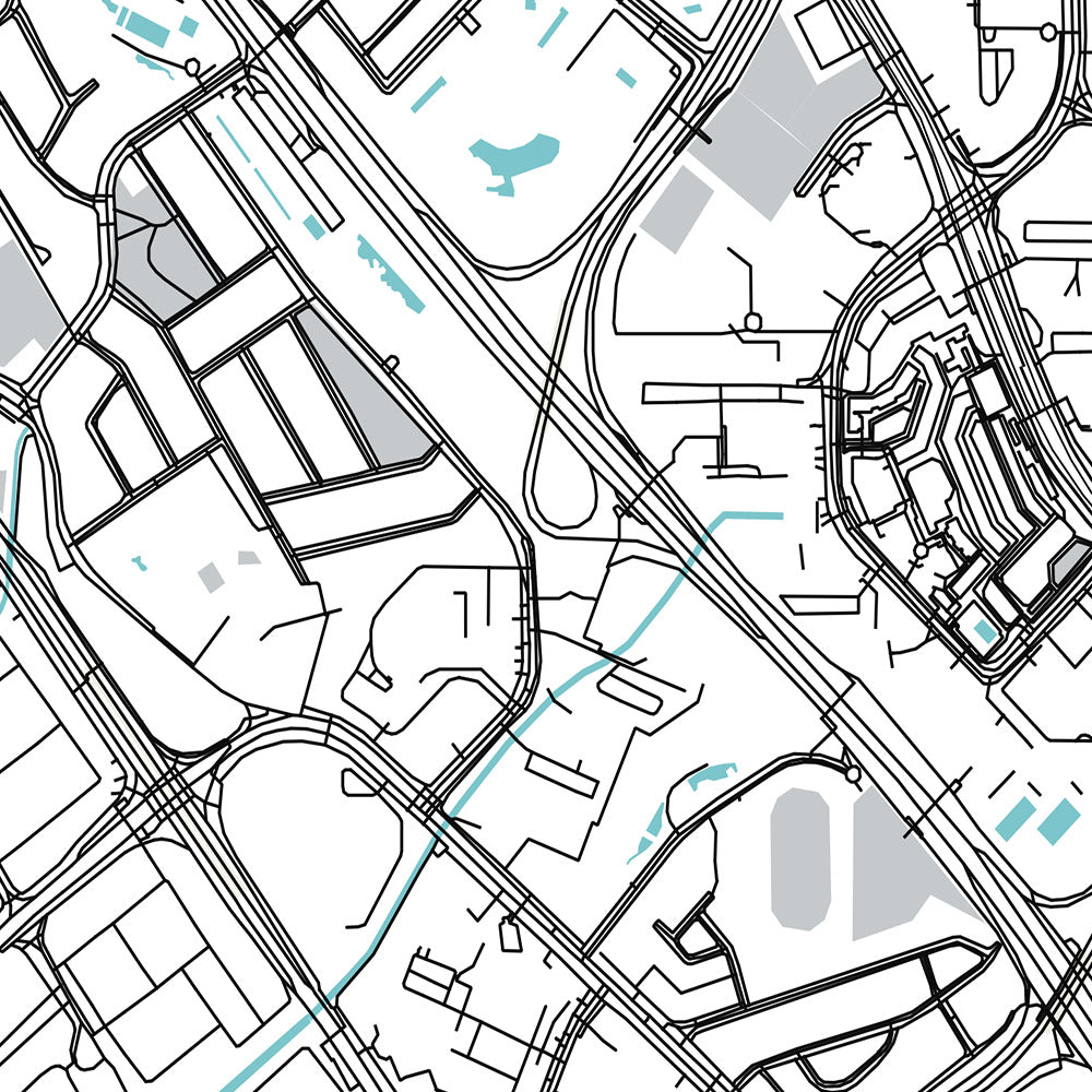 Plan de la ville moderne de Clementi, Singapour : Clementi MRT, NUS, West Coast Park, Clementi Mall, AYE