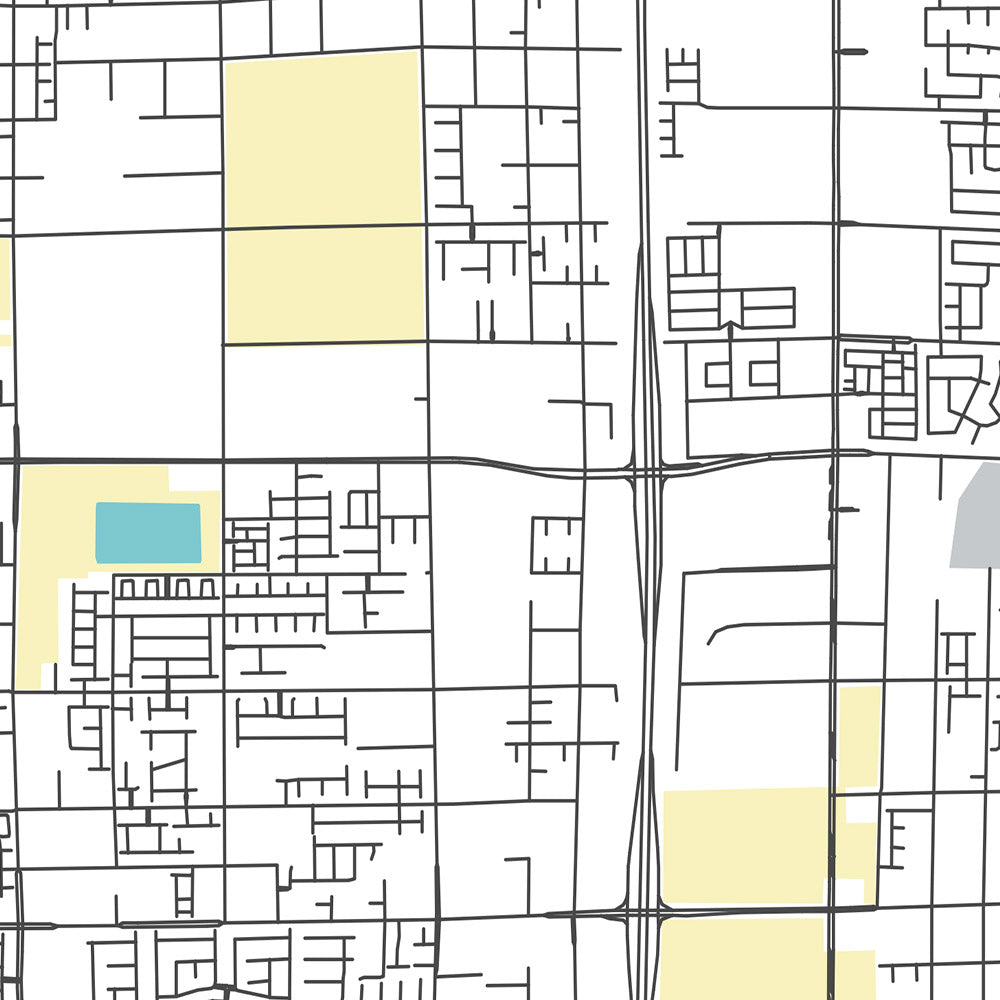 Modern City Map of Enterprise, NV: Downtown, Enterprise High School, US-95, NV-169, NV-317