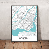 Plan de la ville moderne de Montréal, Canada : Mont Royal, McGill, Stade olympique