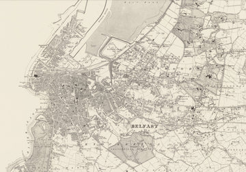 Mappa Antica Personalizzata di Belfast 