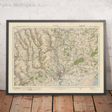 Old Ordnance Survey Map, Sheet 102 - Newport, 1925: Cwmbran, Pontypool, Abertillery, Blackwood, Caerphilly