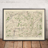 Mappa dell'Ordnance Survey Antica, Foglio 123 - Winchester, 1925: Basingstoke, Whitchurch, Petersfield, Alton, Odiham 