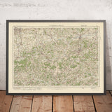 Mappa dell'Ordnance Survey Antica, Foglio 125 - Tunbridge Wells, 1925: Redhill, Tonbridge, Haywards Heath, Crawley e High Weald AONB 