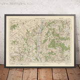 Carte Old Ordnance Survey, feuille 131 - Wimborne & Ringwood, 1925 : Fordingbridge, Lymington, Romsey, Brockenhurst et parc national New Forest
