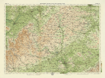 Alte OS-Karte von Oxford, Oxfordshire von Bartholomew, 1901: Themse, Chiltern Hills, Blenheim Palace, Cotswolds, Wychwood Forest, White Horse Hill