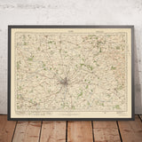 Mappa dell'Ordnance Survey Antica, Foglio 27 - York, 1925: Pocklington, Tadcaster, Easingwold, Stamford Bridge, Boston Spa 