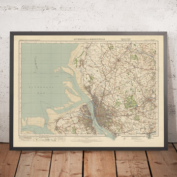 Old Ordnance Survey Map, Sheet 35 - Liverpool & Birkenhead, 1925: St Helens, West Kirby, Ormskirk, Bootle, Wallasey