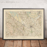 Old Ordnance Survey Map, Sheet 43 - Chester, 1925: Flint, Widnes, Ellesmere Port, Mold, Clwydian Range and Dee Valley AONB