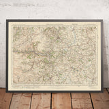 Mappa dell'Ordnance Survey Antica, Foglio 51 - Wrexham e Oswestry, 1925: LLangolen, Wem, Ellesmere, Malpas 