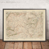 Mapa de Old Ordnance Survey, hoja 69 - Llanidloes, 1925: Carno, Caersws, Llanbrynmair, Ponterwyd, Devil's Bridge Falls