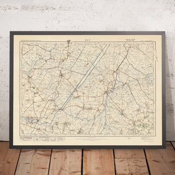 Alte Ordnance Survey-Karte, Blatt 75 - Ely, 1925: Soham, Ramsey, St Ives, Chatteris, March 