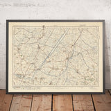 Alte Ordnance Survey-Karte, Blatt 75 - Ely, 1925: Soham, Ramsey, St Ives, Chatteris, March 
