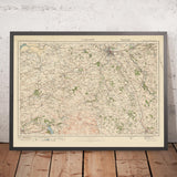 Alte Ordnance Survey Karte, Blatt 9 - Carlisle, 1925: Cockermouth, Penrith, Caldbeck, Wigton, Wetheral 