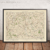 Mappa dell'Ordnance Survey, Foglio 93 - Stow on the Wold, 1925: Moreton-in-Marsh, Chipping Norton, Bourton-on-the-Water, Witney, Cotswolds AONB 