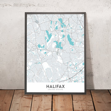 Modern City Map of Halifax, MA: Halifax Citadel National Historic Site, Point Pleasant Park, Peggy&