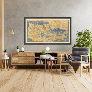 Mappa del Mondo Antico di Al-Idrisi, 1154: Tabula Rogeriana, Arabia Centro del Mondo 