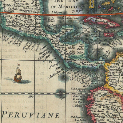 Rare Old Map of America by John Speed, 1626: California as Island, Early Colonies, Plymouth, Virginia