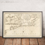Vecchia carta nautica della costa brasiliana di Heather, 1808: Rio de Janeiro, Cape Frio, Salvador 