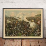 Batalla de Five Forks, Virginia, 1865 por Kurz & Allison: General Sheridan, Guerra Civil Americana 