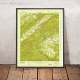 Old Map of Townsend, Tennessee by USGS, 1941 – Great Smoky Mountains National Park, Cades Cove & Little River
