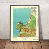 Old Map of Monterey, California by USGS, 1941 – Carmel-by-the-Sea, Pacific Grove & Pebble Beach