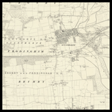 Mappa antica personalizzata di Scunthorpe 