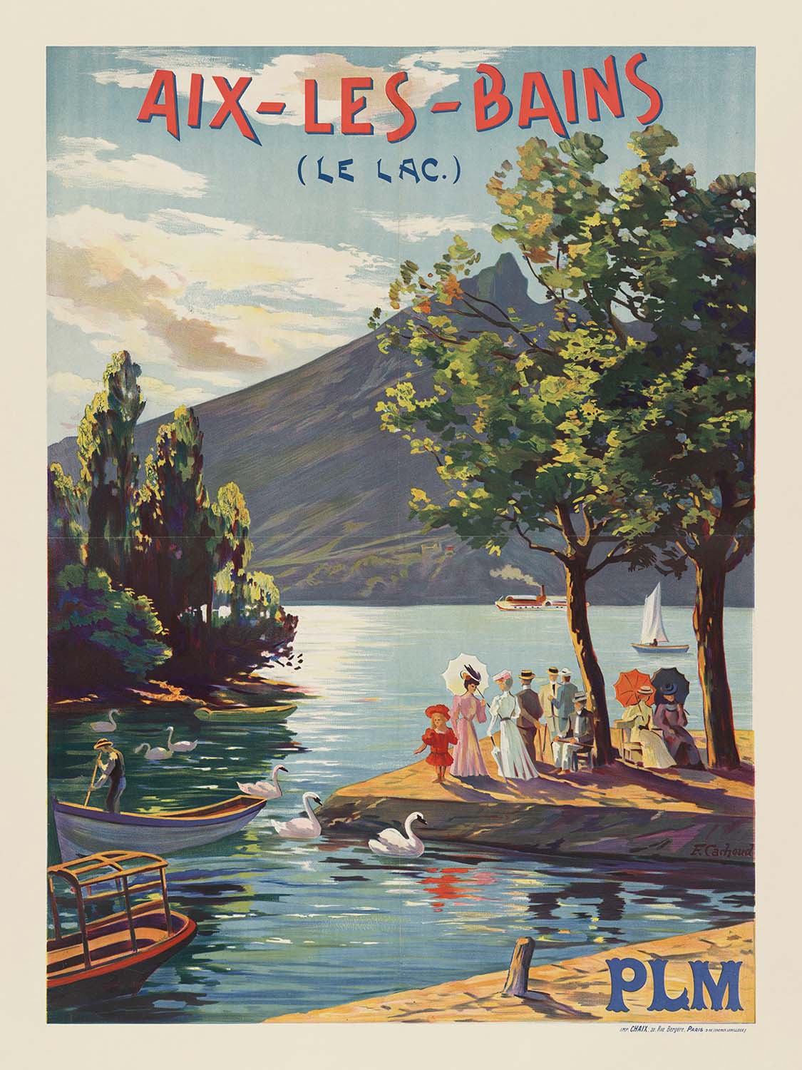 Aix-les-Bains Travel Poster: Aix-les-Bains by François Cachoud