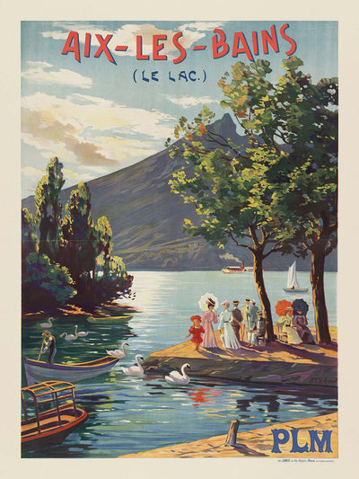 Aix-les-Bains Travel Poster: Aix-les-Bains by François Cachoud