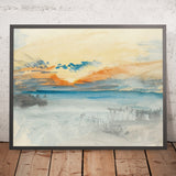 Sunset Over Water by Turner, 1820