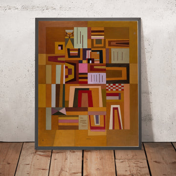 A framed image of 