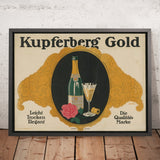 Kupferberg Gold Vintage Advertising Poster by Julius Klinger, 1912