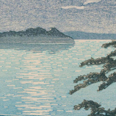 Futago Island - Moonlight At Matsushima by Hasui Kawase, 1935