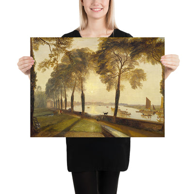 Mortlake Terrace overlooking the Thames in London by Turner, 1827