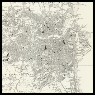 An old Ordnance Survey map of Sunderland