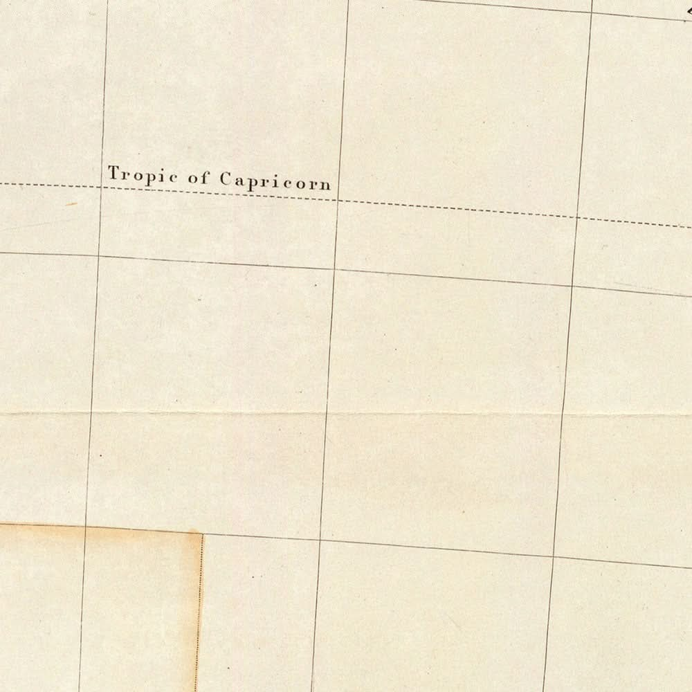 Old Map of Eastern Australia by Arrowsmith, 1844: Sydney, Adelaide, Hobart, Carpentaria, Tasmania