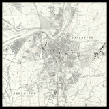 Personalised Old Map of Lancaster