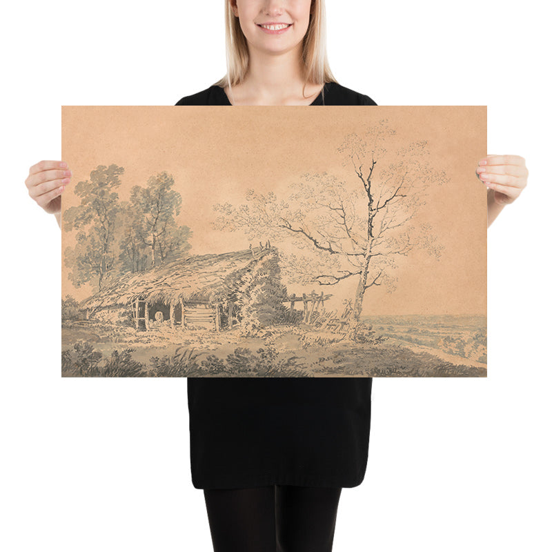 Landschaft mit Scheune von Turner, 1795 