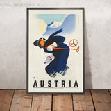 Affiche de voyage de l'Autriche : Autriche par Joseph Binder 