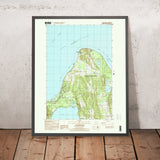 Map of Glen Arbor, Michigan by USGS, 1997 – Sleeping Bear Dunes, Glen Lake & Lake Michigan