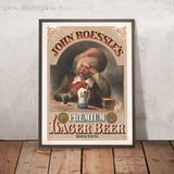 John Roessle’s Vintage Lager Beer Poster by Frank C. King, 1877