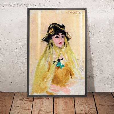 A framed image of Ancilla (The Maid) by Henri Matisse, 1921