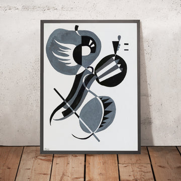 A framed image of 
