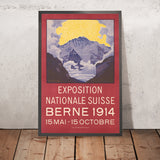 Bern Travel Poster: Swiss National Exhibition by Plinio Colombi, 1914