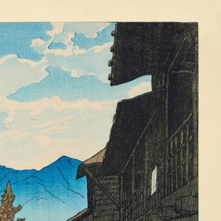 Otoño en Arayu, Shoibara de Hasui Kawase 1935 